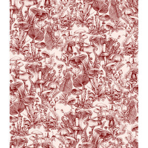 Fungi Forest Burgundy by Cole & Son Designer Wallcovering