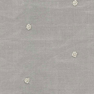 Enchanted Beaded Organza Ivory 12340 by Schumacher Designer Fabric
