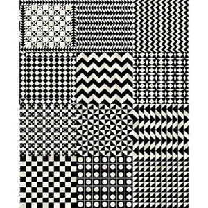 Geometrico Black & White 123/7032.CS.0 By Cole & Son Designer Wallcovering