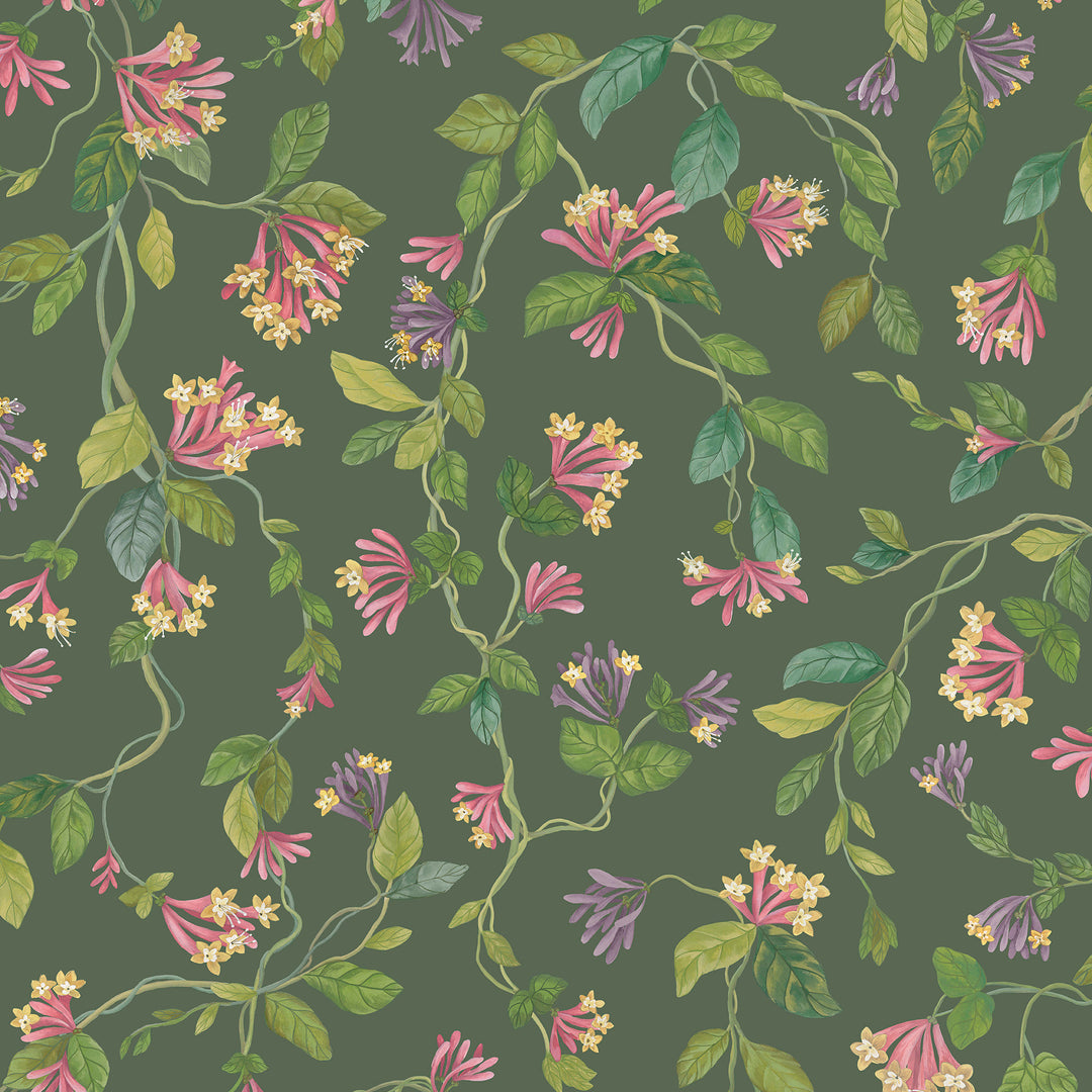 Flora - Sage/Pink 124/3019.CS.0 by Cole & Son Designer Wallcovering