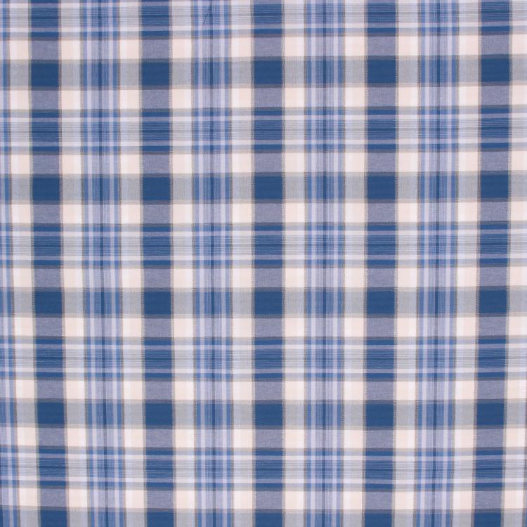 RM CoCo Fabric Danbury Plaid Bluejay 8 Yards