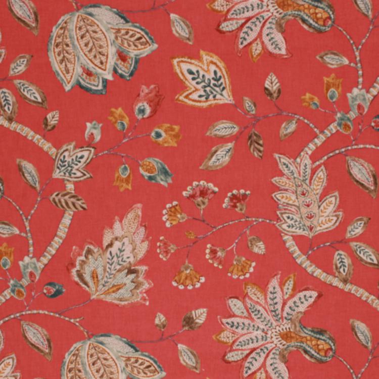 RM CoCo Fabric Cotswald Garden Cranberry 3 Yards