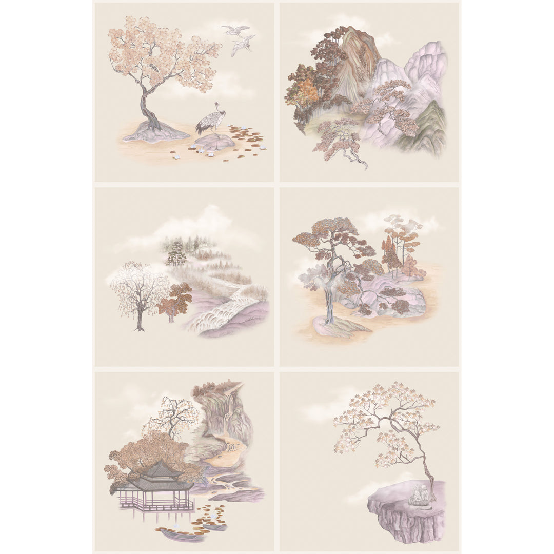 Tile Toile - Autumnal 126/10037.CS.0 by Cole & Son Designer Wallcovering
