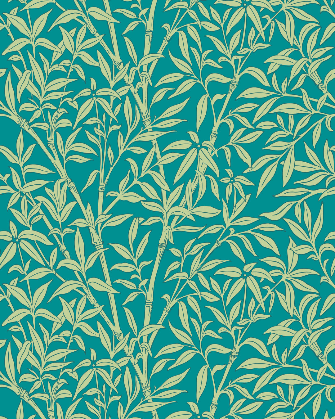 Bamboo Forest - Petrol 127/1003.CS.0 by Cole & Son Designer Wallcovering