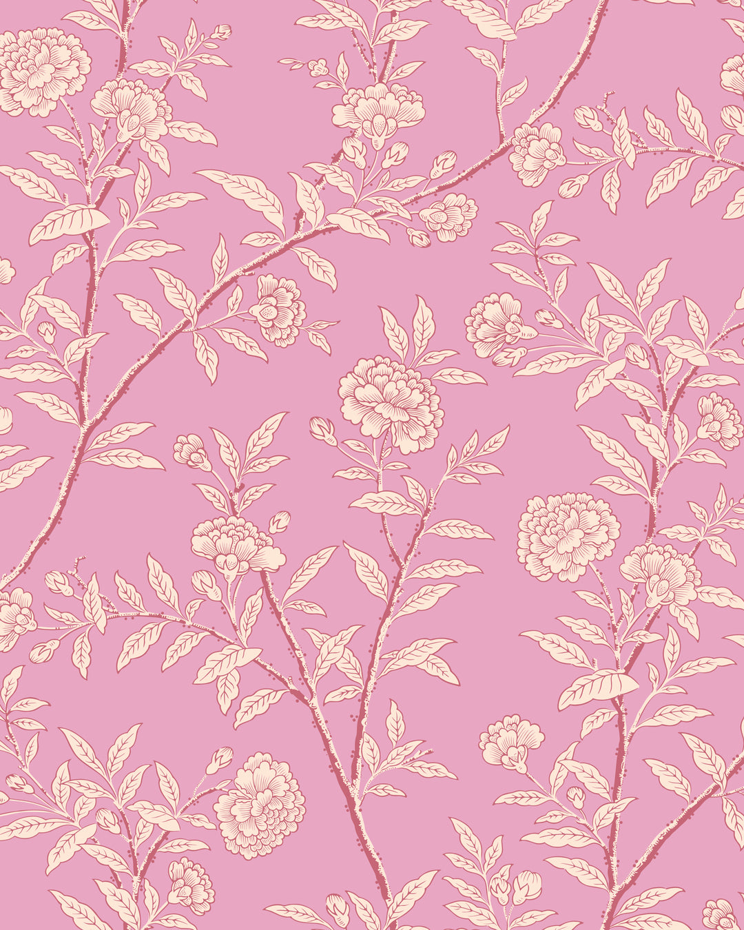 Roseberry - Fuchsia 127/3017.CS.0 by Cole & Son Designer Wallcovering
