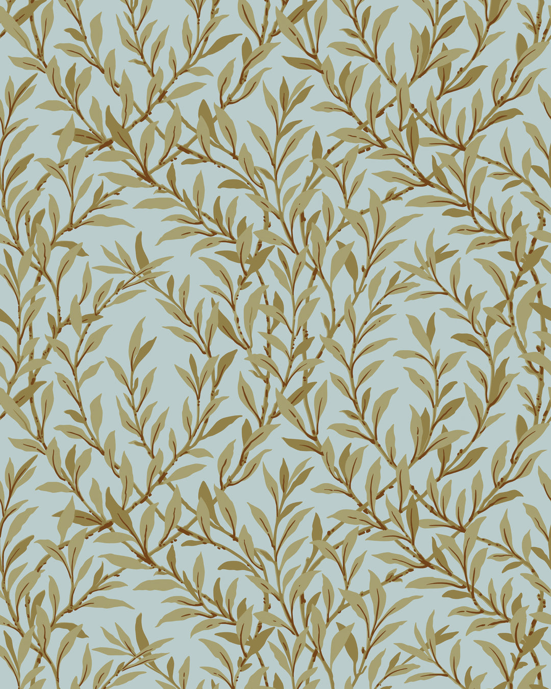 Willow Branch - Olive/Teal 127/7035.CS.0 by Cole & Son Designer Wallcovering