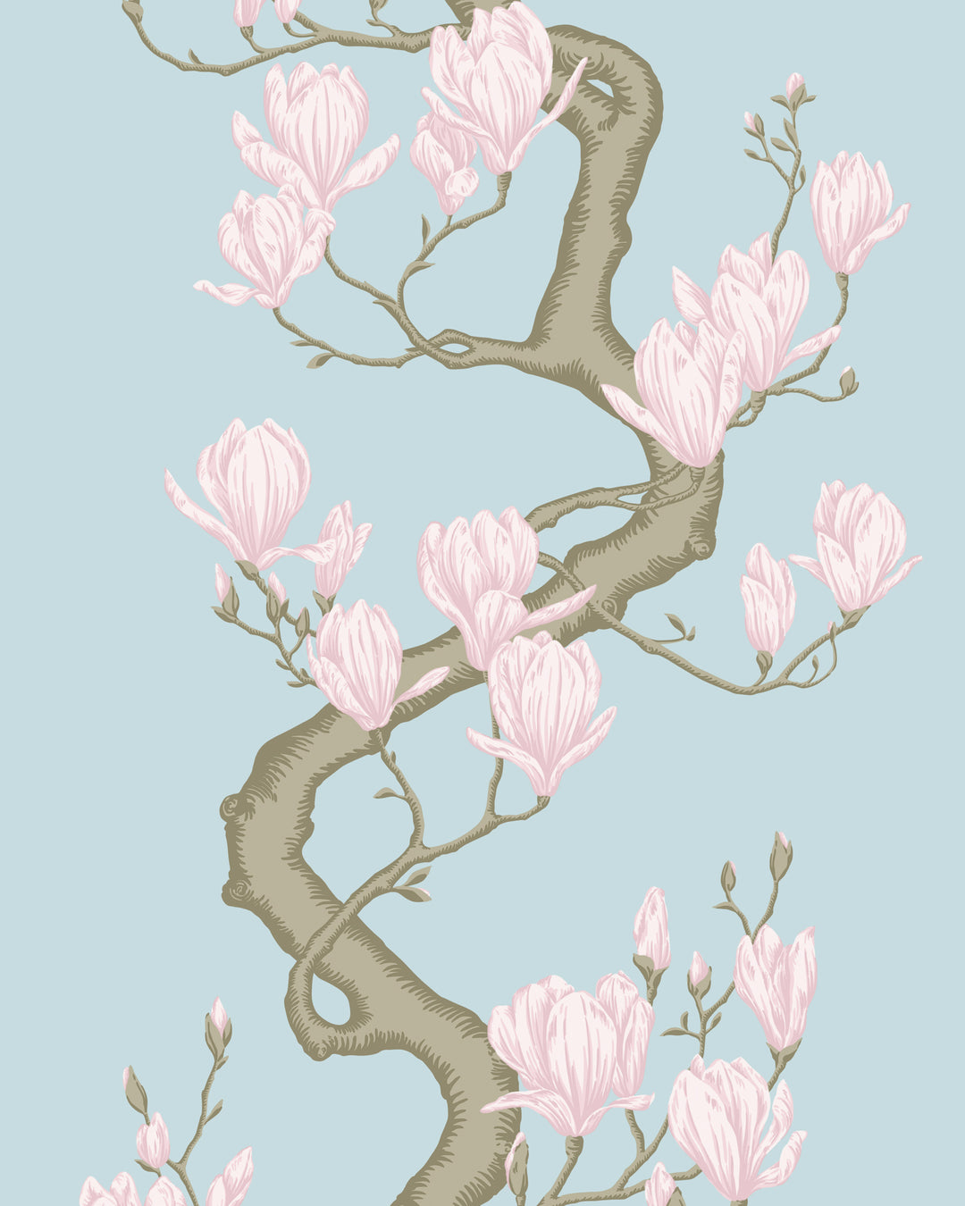 Magnolia Tree - Sky Blue 128/1004.CS.0 by Cole & Son Designer Wallcovering