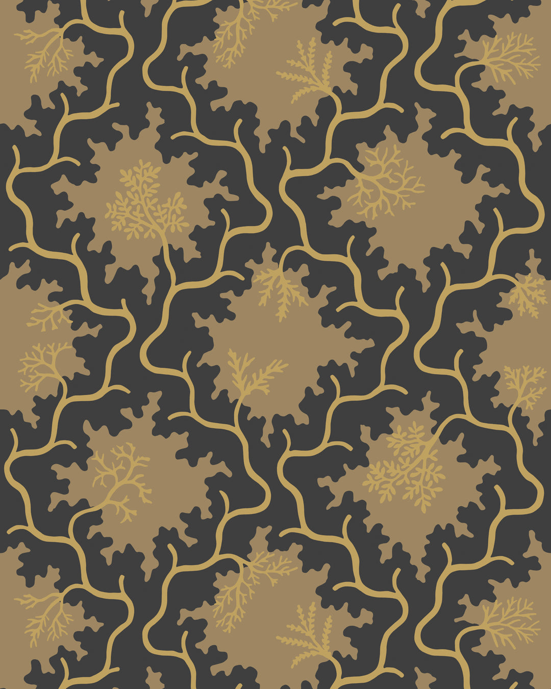 Moss Trellis - Black 128/4018.CS.0 by Cole & Son Designer Wallcovering