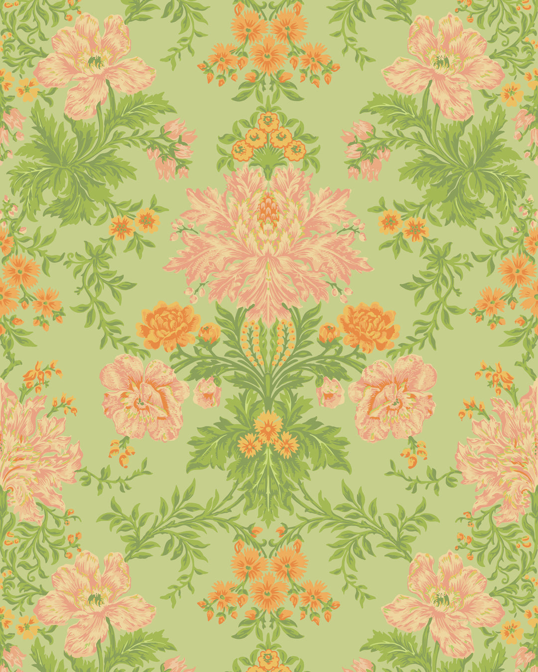 Poppies - Peach 128/7036.CS.0 by Cole & Son Designer Wallcovering