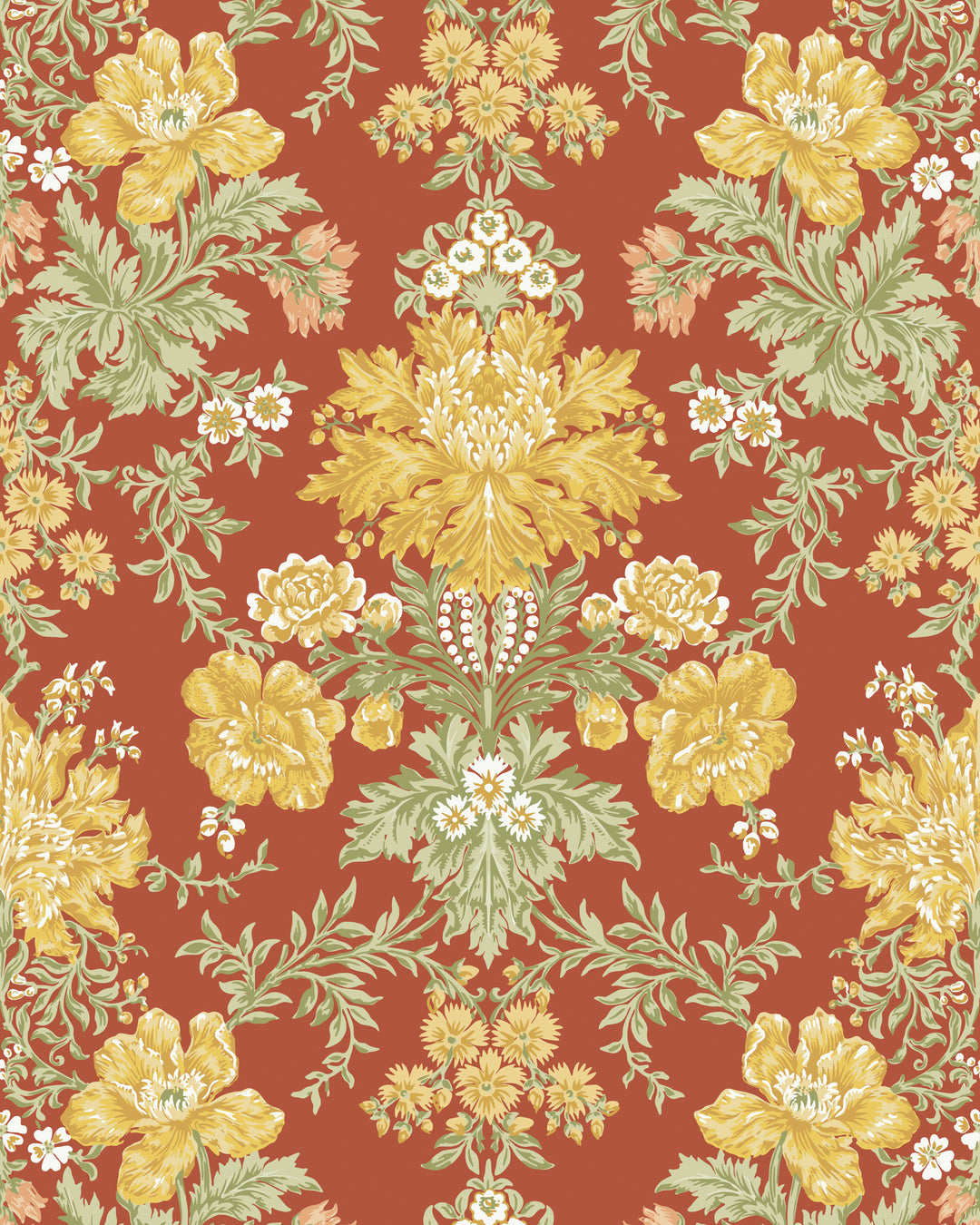 Poppies - Soft Yellow 128/7037.CS.0 by Cole & Son Designer Wallcovering