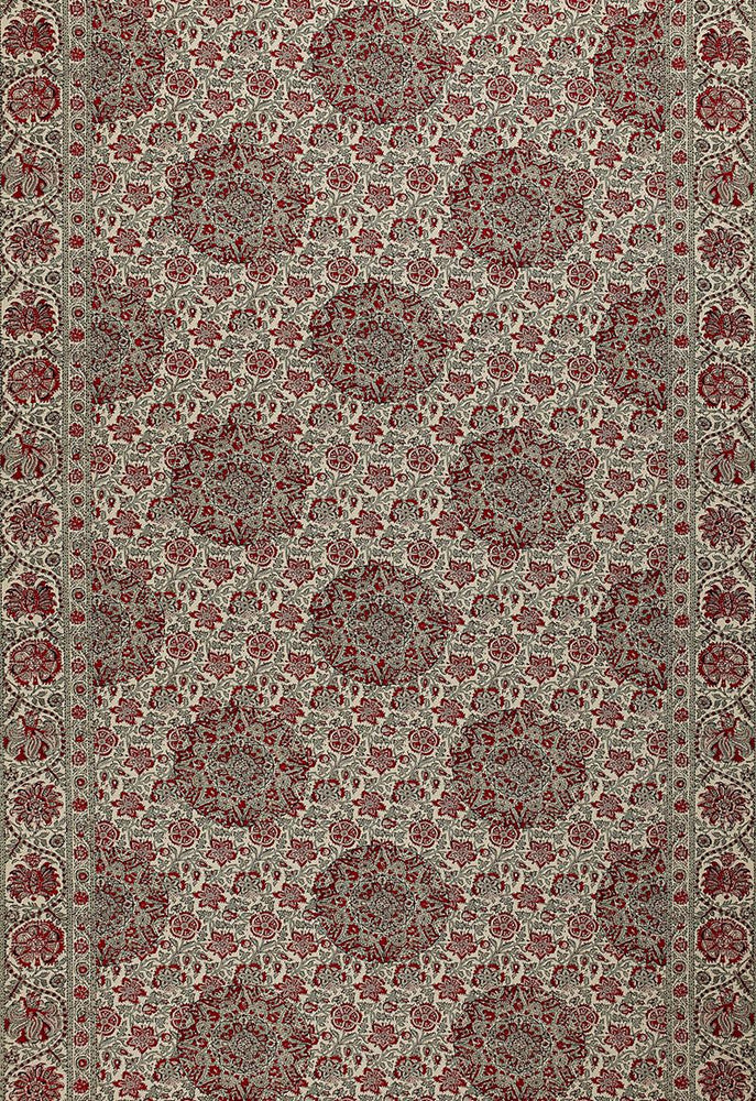Kaya Medallion Document 1296000 by Schumacher Designer Fabric Classic-Prints 100% Cotton - Horizontal: 70 and Vertical: 27 70 - Swanky Fabrics -