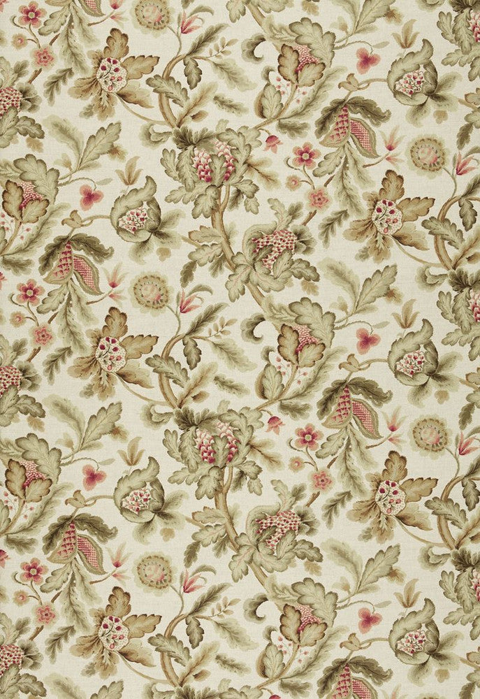 Shelton Tree Bisque 1305001 by Schumacher Designer Fabric Classic-Prints 52% Linen, 48% Cotton - Horizontal: 27 and Vertical: 28.5 54 - Swanky Fabrics -