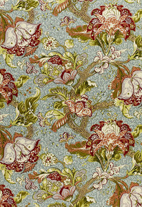 Ariella Jacobean Robin'S Egg 1319001 by Schumacher Designer Fabric