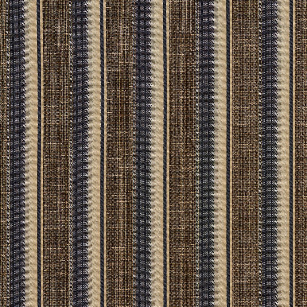 1370 Slate Stripe by Charlotte Designer Fabric Urban Gardens 100% Woven Polyester Asia Exceeds 48,000 Wyzenbeek Rubs (Heavy Duty) Horizontal: 2.5" 54 Inches - Swanky Fabrics -