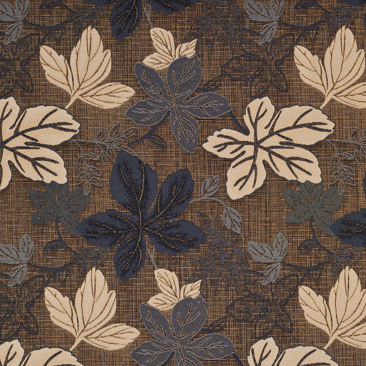 1394 Slate Leaf by Charlotte Designer Fabric Urban Gardens 100% Woven Polyester Asia Exceeds 48,000 Wyzenbeek Rubs (Heavy Duty) </p><p>Repeat: Horizontal: 14.75" x Vertical: 14" 54 Inches - Swanky Fabrics -