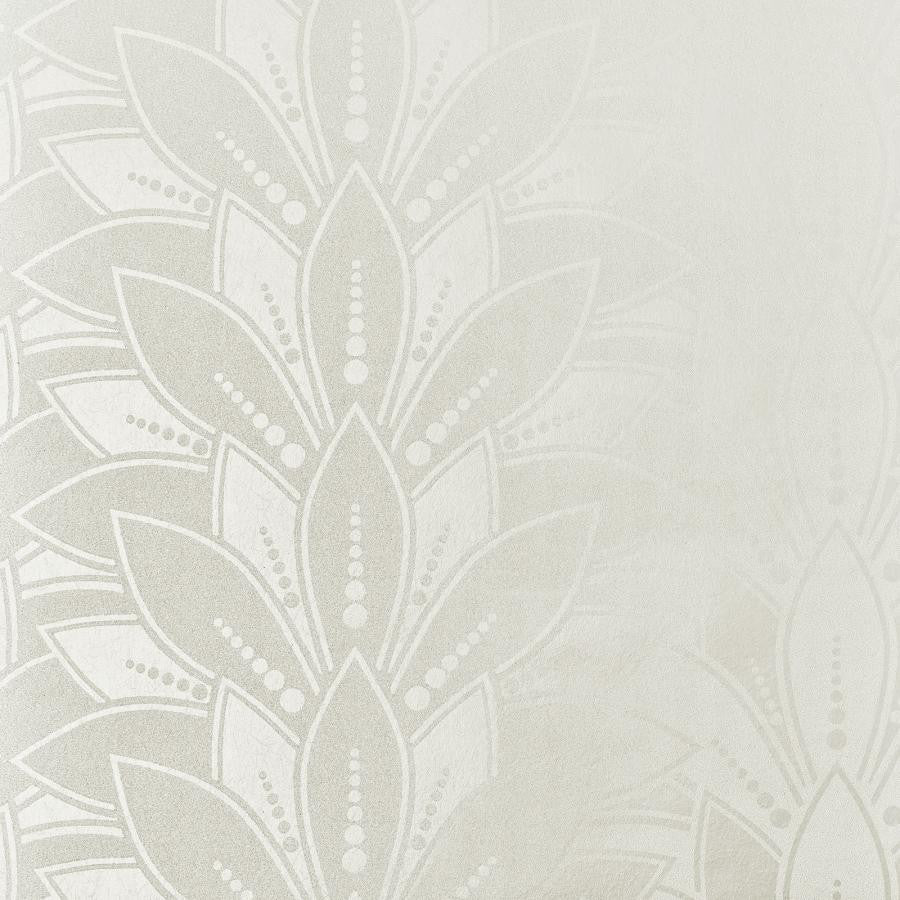 Astoria Bead (Wp) # 04 Pearl by 1838 Wallcoverings Designer Wallpaper Elodie STRAIGHT PASTE THE WALL UNITED KINGDOM V-5.1" 20.5"X11YD - Swanky Fabrics -