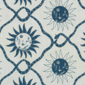 Sol Emb Bleubell 140020 by Elana Gabrielle Designer Fabric