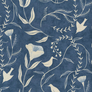 Birdsong Bluebell 140041 by Elana Gabrielle Designer Fabric