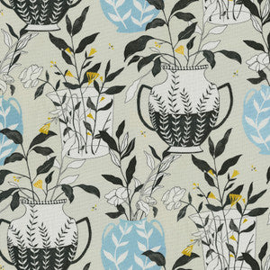 Blossoms + Vessels Clay 140060 by Elana Gabrielle Designer Fabric