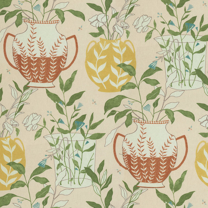 Blossoms + Vessels Bliss 140062 by Elana Gabrielle Designer Fabric - 100% cotton, China 51000 Horizontal: 13.5 and Vertical: 25.25 54/55 - Swanky Fabrics -