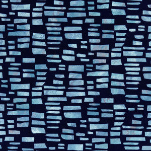 Fusion Flock (Wp) # 03 Blue Dusk by 1838 Wallcoverings Designer Wallpaper