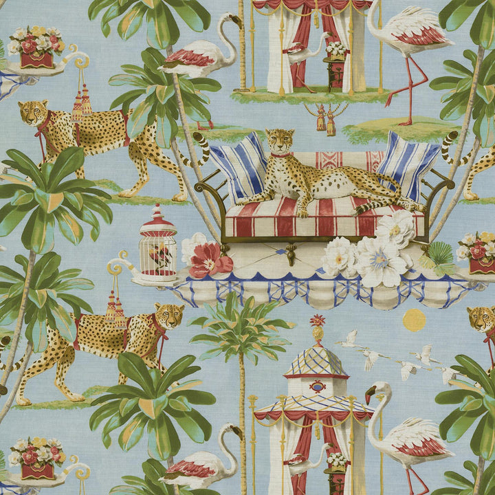 Night In India Dawn 150090 by Harrison Howard Designer Fabric 100% Cotton Peru 25000 Horizontal: 27 and Vertical: 25.25 54/55 - Swanky Fabrics -