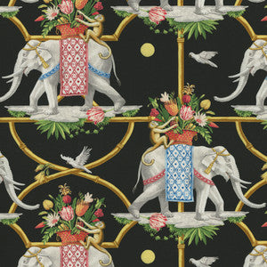 Before The Raj Noir 150150 by Harrison Howard Designer Fabric