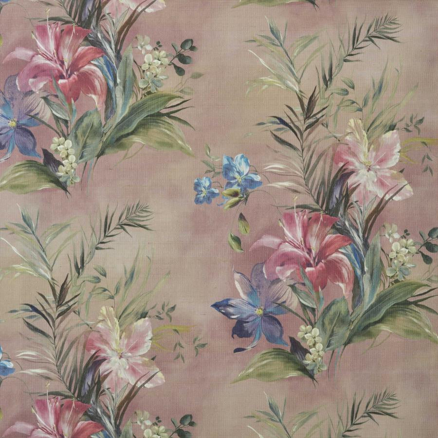 Lilliana Grass (Wp) # 01 Blush by 1838 Wallcoverings Designer Wallpaper Pavilion STRAIGHT PASTE THE WALL UNITED KINGDOM 25" 33.5"X6.5YD - Swanky Fabrics -