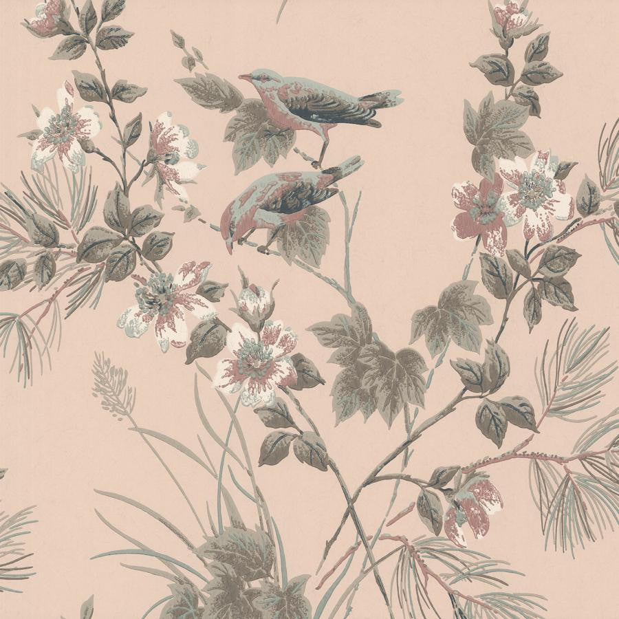 Rosemore (Wp) # 02 by 1838 Wallcoverings Designer Wallpaper Rosemore HALF DROP PASTE THE WALL UNITED KINGDOM V-21" 20.5"X11YD - Swanky Fabrics -