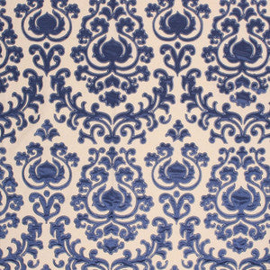 Trocadéro Damask Sapphire by RM CoCo Designer Fabric