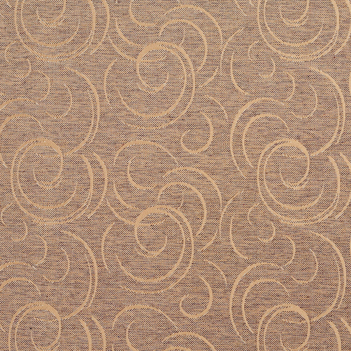 1648 Antique Swirl by Charlotte Designer Fabric Modern Tapestry 100% Woven Polyester Asia Exceeds 200,000 Wyzenbeek Rubs (Heavy Duty) Horizontal: 9.5" x Vertical: 14" 54 Inches - Swanky Fabrics -