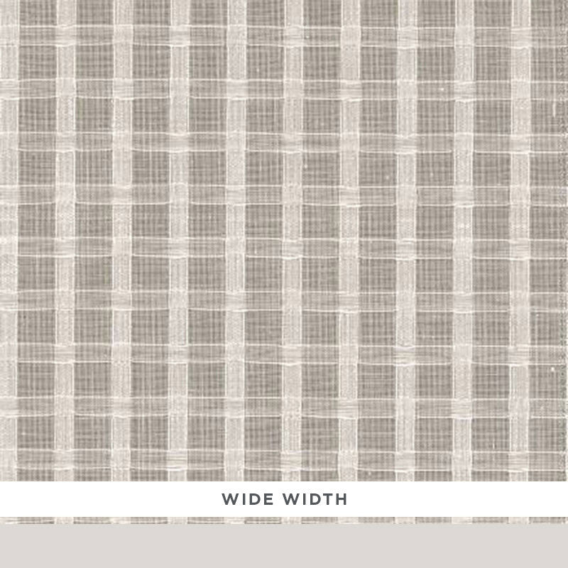 Borealis Check Champagne 16611 by Schumacher Designer Fabric FIRENZE / SHEERS POLYESTER 67% COTTON 33% FRANCE </p><p>Repeat: Horizontal: 1 1/4" (3CM) and Vertical: 1 1/4" (3CM) 118 - Swanky Fabrics -