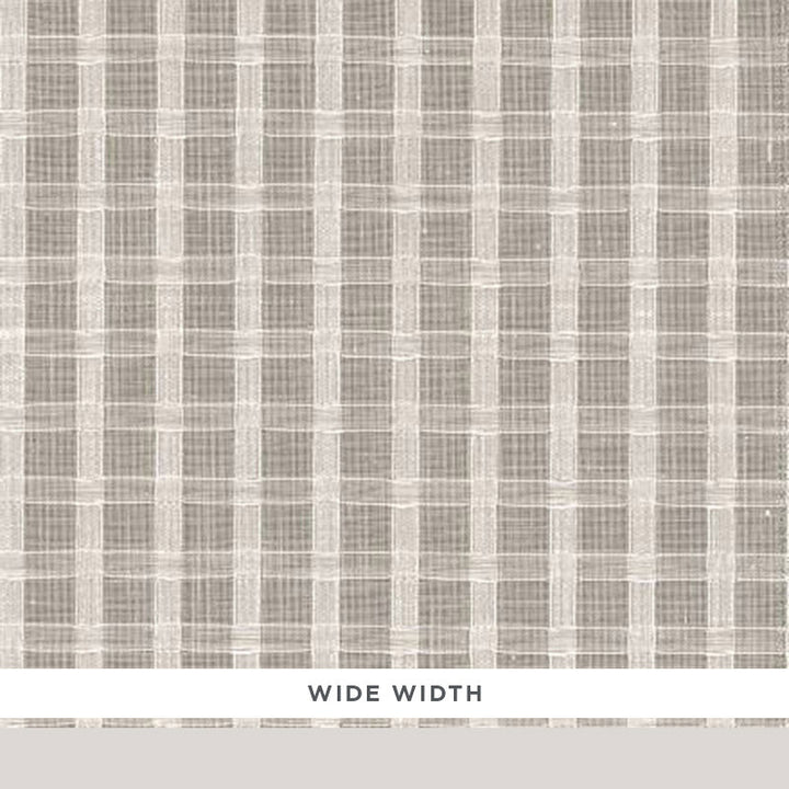 Borealis Check Champagne 16611 by Schumacher Designer Fabric FIRENZE / SHEERS POLYESTER 67% COTTON 33% FRANCE </p><p>Repeat: Horizontal: 1 1/4" (3CM) and Vertical: 1 1/4" (3CM) 118 - Swanky Fabrics -