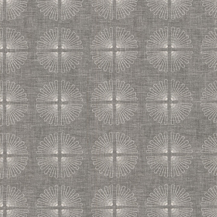 Array Emb Smoke 170071 by Studio NYC Design Designer Fabric - Base:52% Polyester 48% Cotton Embroid:100% Rayon INDIA 9000 Horizontal: 3.2 and Vertical: 3.2 54 - Swanky Fabrics -