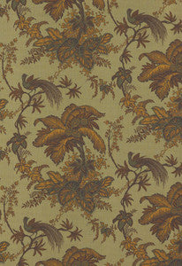 Coconut Grove Spruce 171112 by Schumacher Designer Fabric