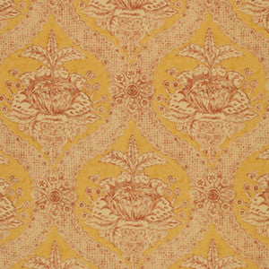 Haddon Hall Damask Maize 172780 by Schumacher Designer Fabric