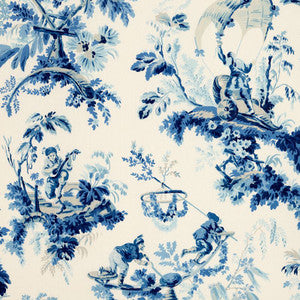 Plaisirs De La Chine Porcelain 172852 by Schumacher Designer Fabric