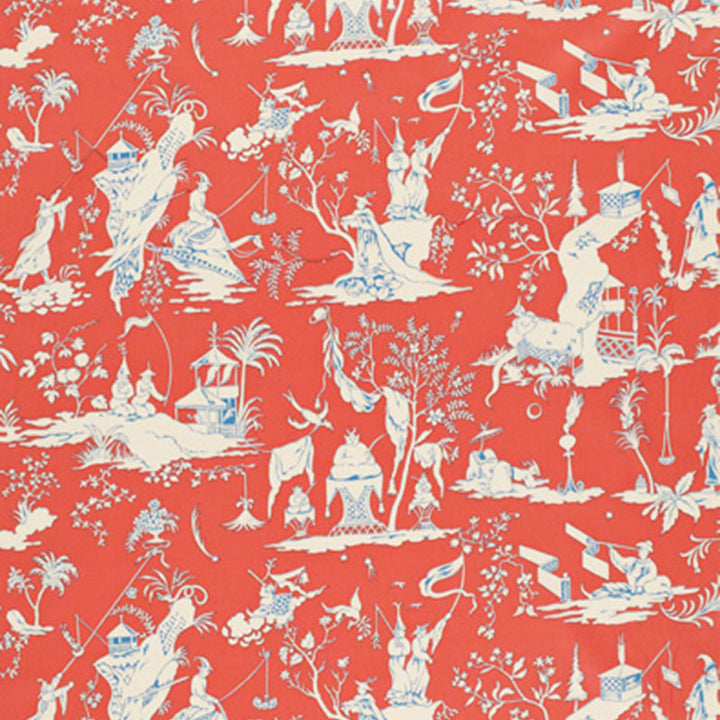 Starry Night Mandarin 172921 by Schumacher Designer Fabric SCHUMACHER PRINTS See Sample FRANCE NOT APPLICABLE </p><p>Repeat: Horizontal: 34" (86CM) and Vertical: 20" (51CM) 68 1/2" WIDE (174CM) - Swanky Fabrics -
