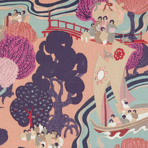 Pearl River Blush 173062 by Schumacher Designer Fabric