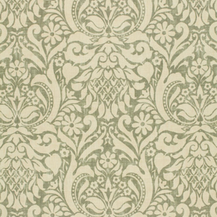 Valencay Damask Mineral 173340 by Schumacher Fabric Schumacher Fabric Valencay Damask Mineral 173340Fabric LINEN 100% THAILAND </p><p>Repeat: H: HORZ. 12" (30CM) , V: VERT. 27" (69CM) 54 - Fabric Carolina -