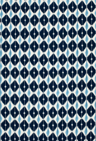 Sarong Indigo 173402 by Schumacher Designer Fabric Plein-Air 100% Polyacrylic - Horizontal: 5.625 and Vertical: 7.5 54 - Swanky Fabrics -