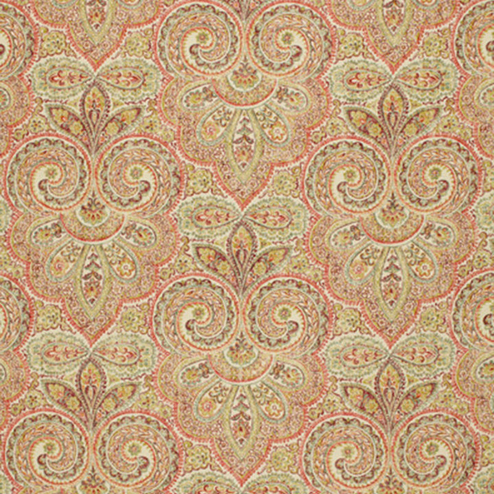 Kashan Paisley Gemstone 173450 by Schumacher Fabric Schumacher Fabric Kashan Paisley Gemstone 173450Fabric LINEN 100% THAILAND </p><p>Repeat: H: HORZ. 19 1/4" (49CM) , V: VERT. 17 3/4" (45CM) 60 - Fabric Carolina -