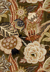 Zanzibar Linen Print Sandalwood 173522 by Schumacher Designer Fabric
