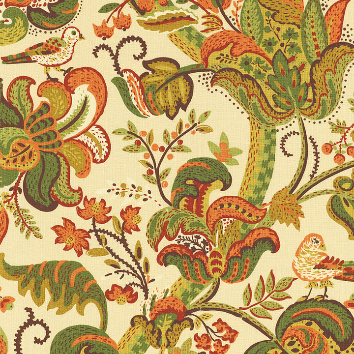 Clarendon Spice 173682 by Schumacher Designer Fabric CLASSIC PRINTS LINEN 100% UNITED KINGDOM </p><p>Repeat: Horizontal: 27" (69CM) and Vertical: 38 1/2" (98CM) 54 - Swanky Fabrics -