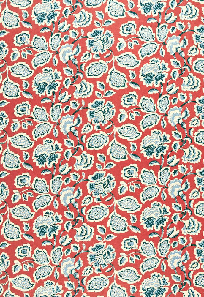 Deco Flower Berry 173700 by Schumacher Designer Fabric Exuberant-Prints 100% Linen - Horizontal: 27 and Vertical: 18 54 - Swanky Fabrics -