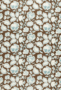 Deco Flower Cocoa 173703 by Schumacher Designer Fabric