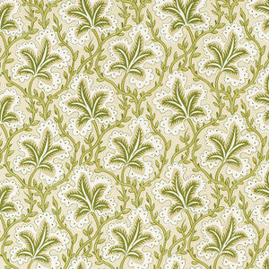 Opio Leaf Linden 173754 by Schumacher Designer Fabric