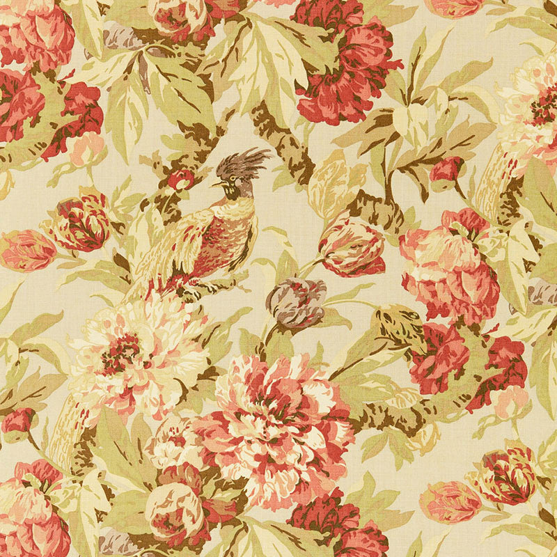 Ashbourne Peony Linen 173832 by Schumacher Designer Fabric CLASSIC PRINTS See Sample UNITED KINGDOM . </p><p>Repeat: Horizontal: 27" (69CM) and Vertical: 32" (81CM) 54" WIDE (137CM) - Swanky Fabrics -