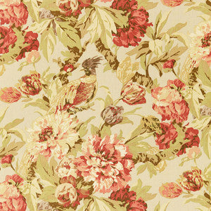 Ashbourne Peony Linen 173832 by Schumacher Designer Fabric