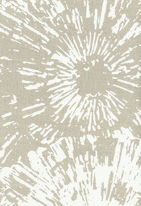 Fireworks Frosted Natural 173993 by Schumacher Designer Fabric